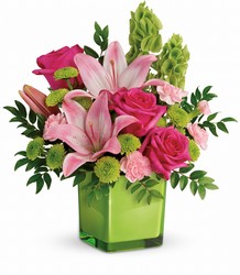 Teleflora's In Love With Lime Bouquet from Gilmore's Flower Shop in East Providence, RI